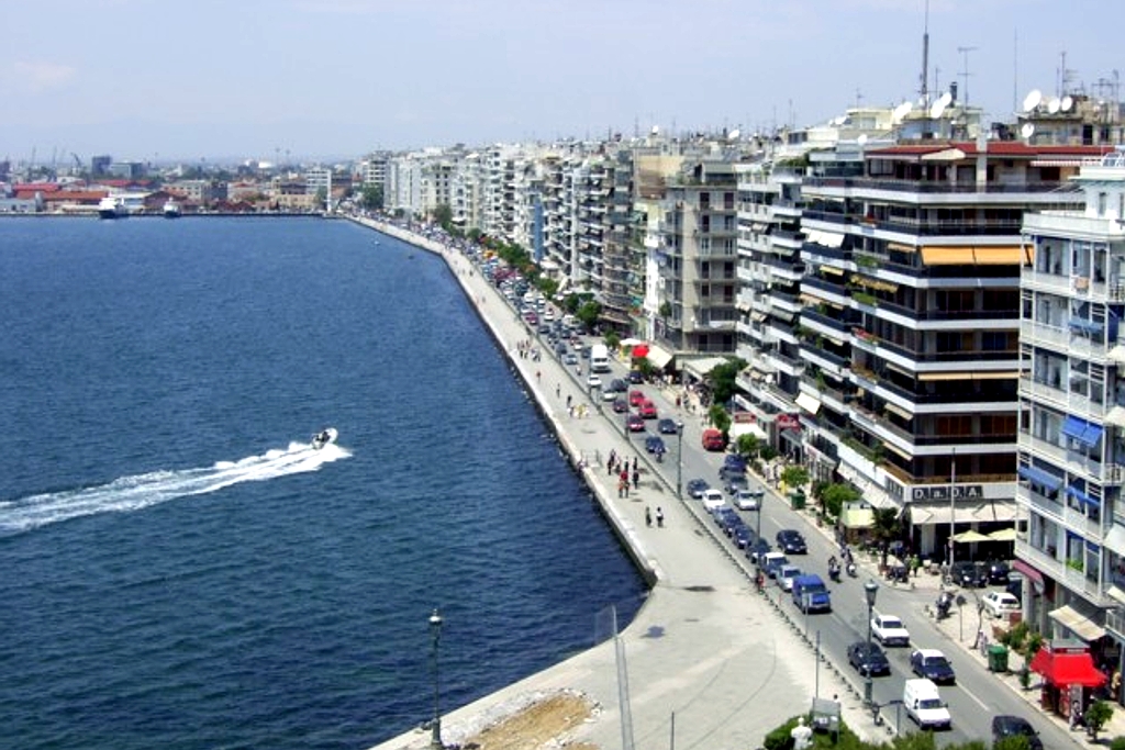 Blick vom Weissen Turm auf Thessaloniki